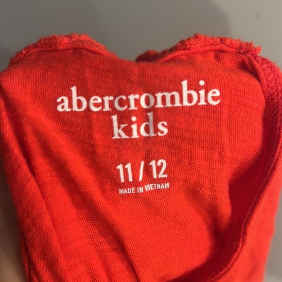 ABERCROMBIE KIDS Girl’s Bright Red Braided Strap Tank Top Size 11/12 - Picture 4 of 5